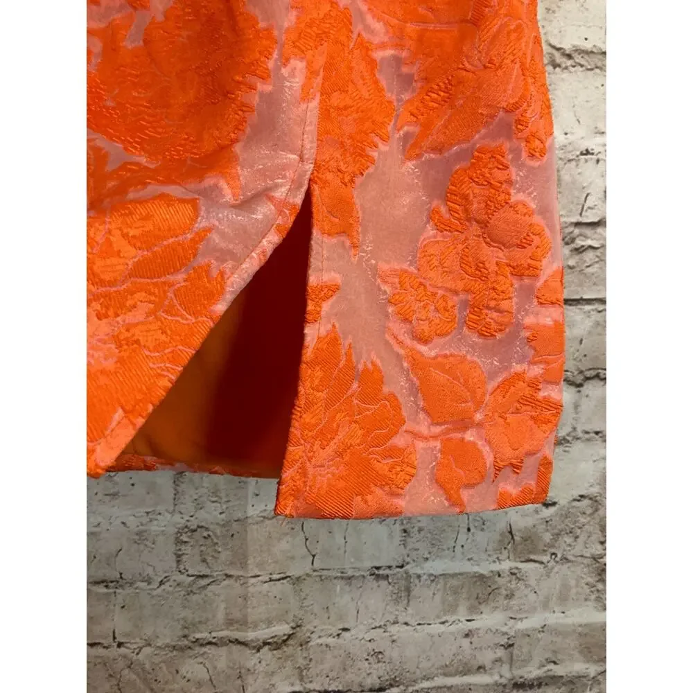 Showpo Orange Floral Midi Dress - Picture 9 of 14